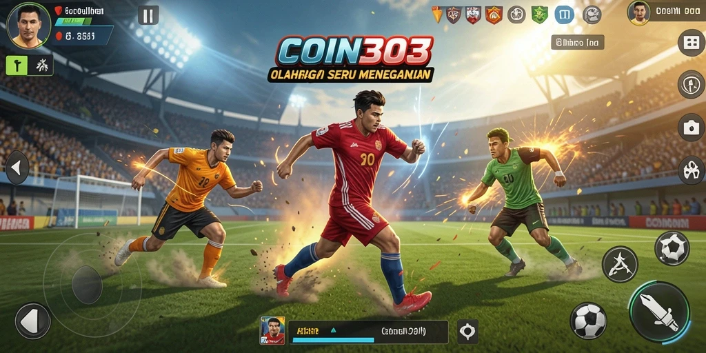 Tampilan gameplay COIN303 yang mendebarkan dalam pertandingan olahraga.