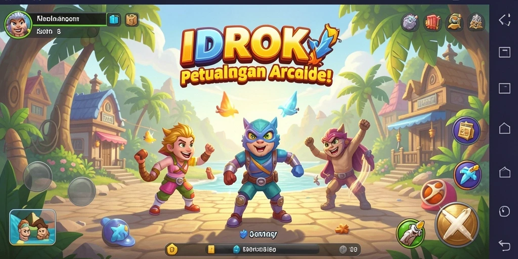 Screenshot IDROK menampilkan gameplay seru dengan grafis menawan.