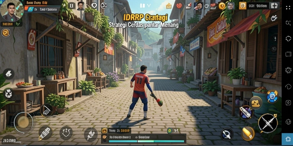 Tampilan dominan gameplay IDRRP menampilkan strategi yang intens.