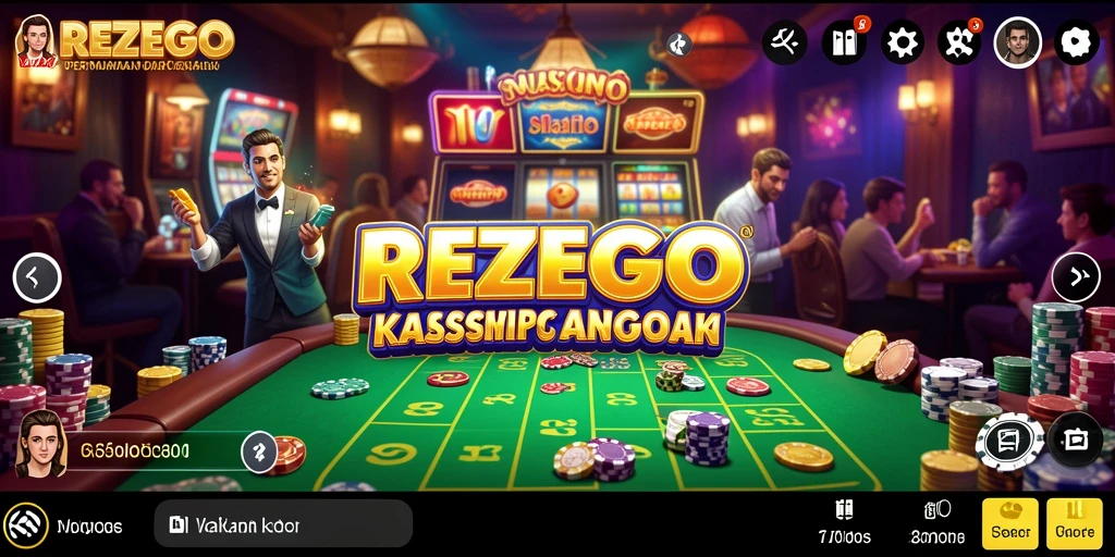 Tampilan gameplay kasino yang menarik di REZEGO.