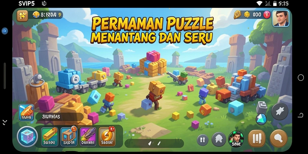 Tampilan gameplay seru dari SVIP5 yang penuh tantangan Puzzle.