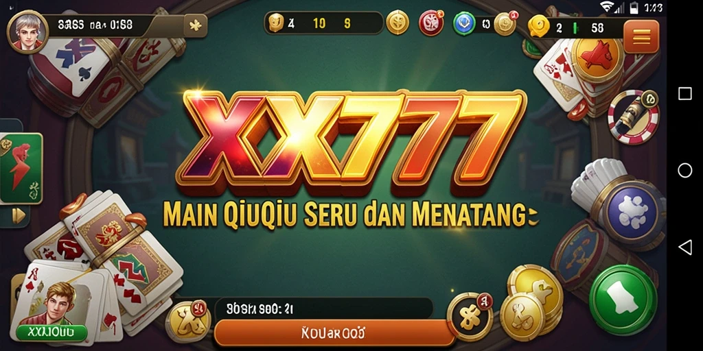 Screenshot gameplay XXX777 yang menampilkan keseruan bermain QiuQiu.